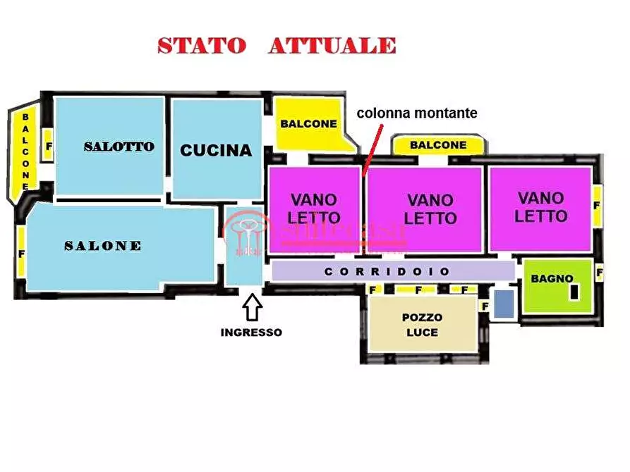 Immagine 3 di Appartamento in vendita  in via Malcangi a Trani