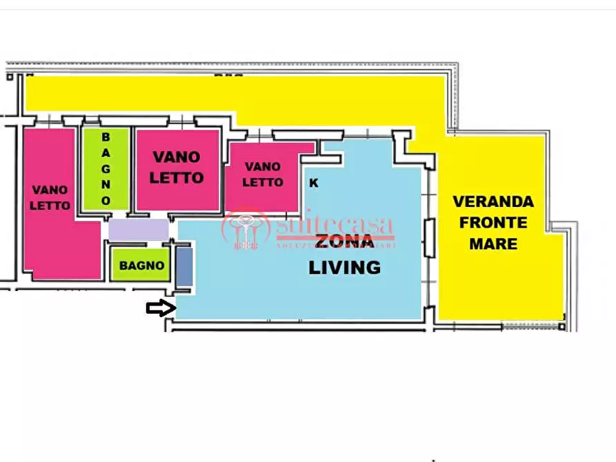 Immagine 4 di Attico in vendita  in via Malcangi  a Trani