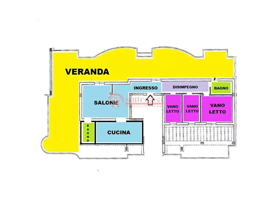 Immagine 1 di Attico in vendita  in via Gran Bretagna a Trani