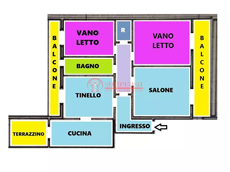 Immagine 1 di Appartamento in vendita  in via Enrico de Nicola a Trani