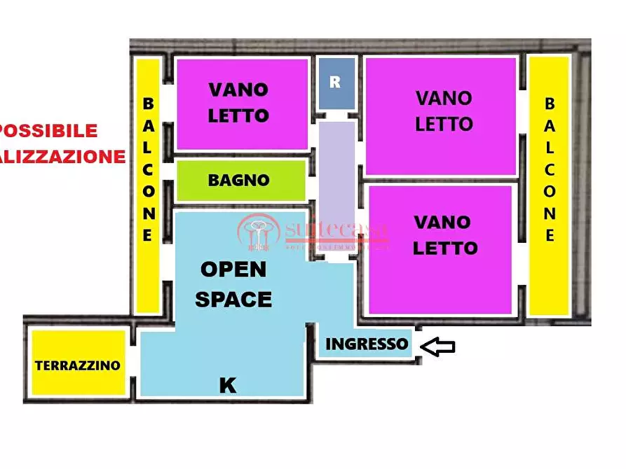 Immagine 3 di Appartamento in vendita  in via Enrico de Nicola a Trani