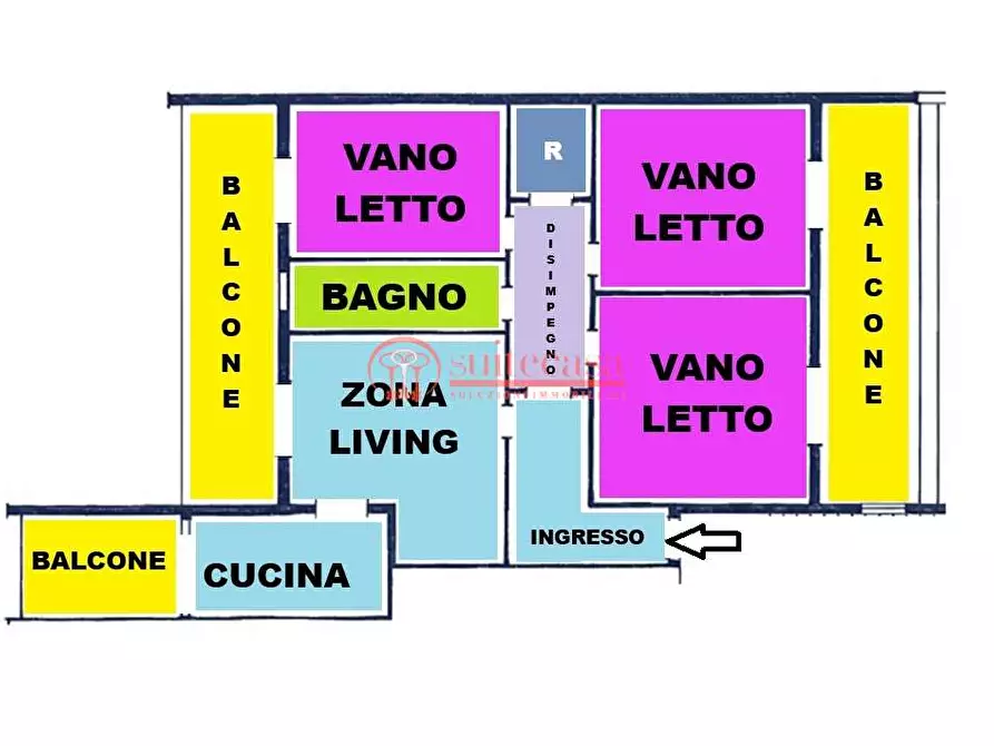 Immagine 6 di Appartamento in vendita  in via Enrico de Nicola a Trani