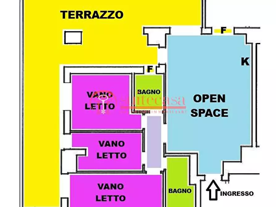 Immagine 11 di Appartamento in vendita  in via Bari a Trani