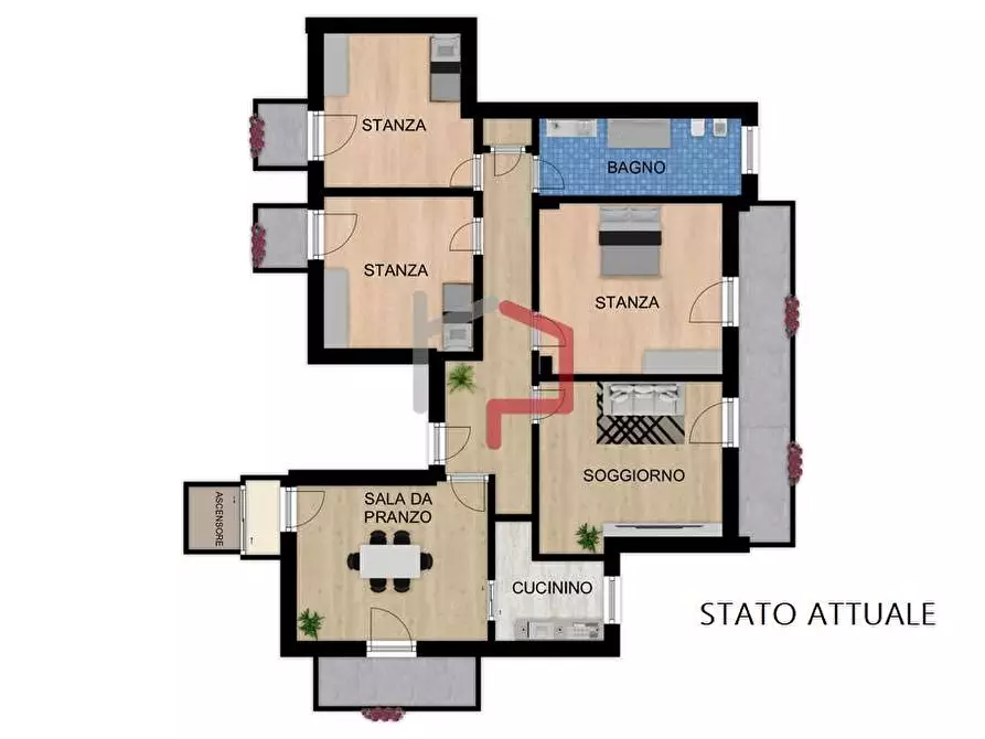 Immagine 34 di Quadrilocale in vendita  in Via Gaismair a Bolzano