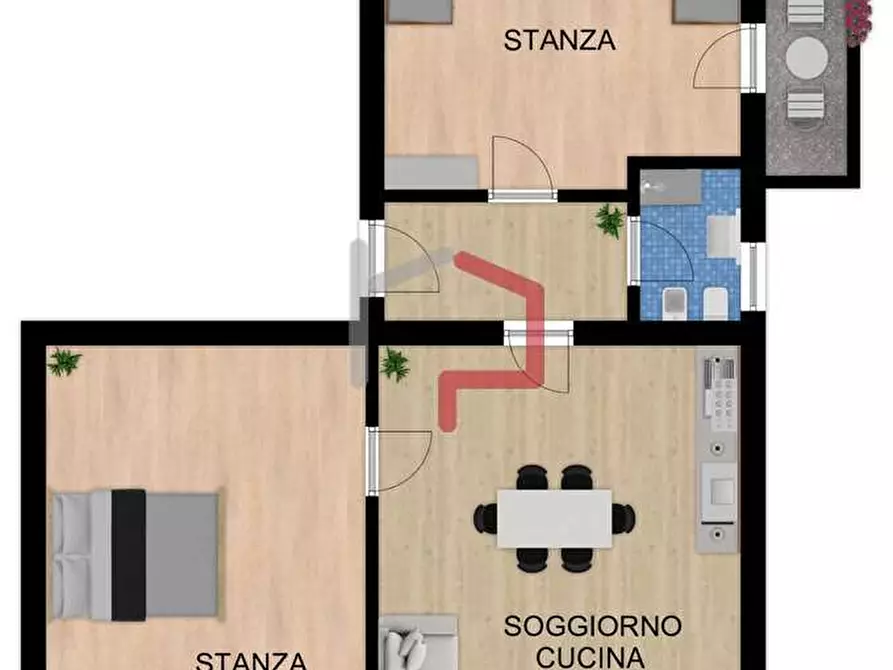 Immagine 14 di Trilocale in vendita  in Via C. Augusta  a Bolzano