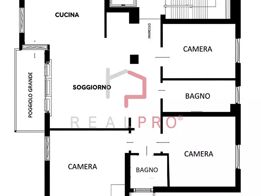 Immagine 17 di Quadrilocale in vendita  in via Alessandria  a Bolzano