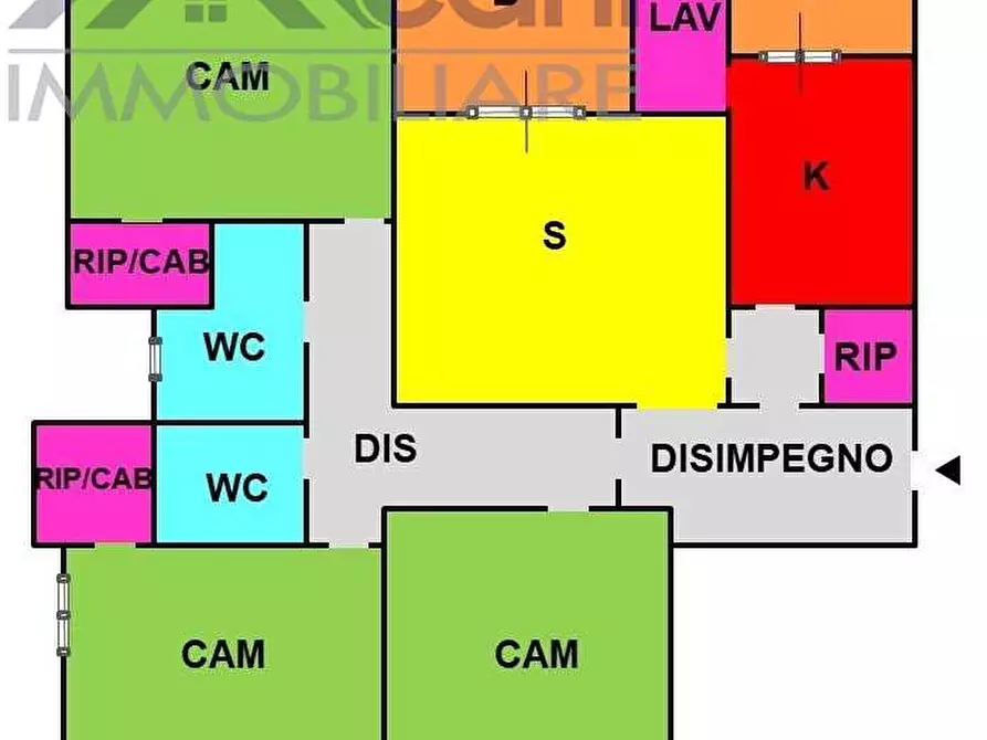 Immagine 19 di Quadrilocale in vendita  in Sporting Mirasole a Opera