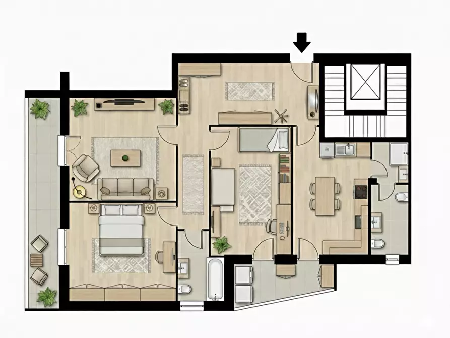 Immagine 34 di Appartamento in vendita  in Via Sanna Randaccio 6 a Cagliari