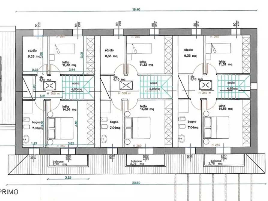 Immagine 19 di Casa bifamiliare in vendita  a Reggio Nell'emilia