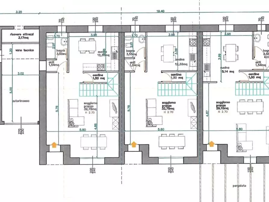 Immagine 18 di Casa bifamiliare in vendita  a Reggio Nell'emilia
