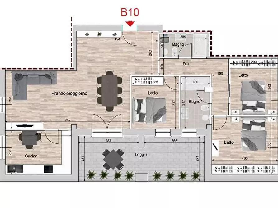 Immagine 4 di Appartamento in vendita  a Reggio Nell'emilia