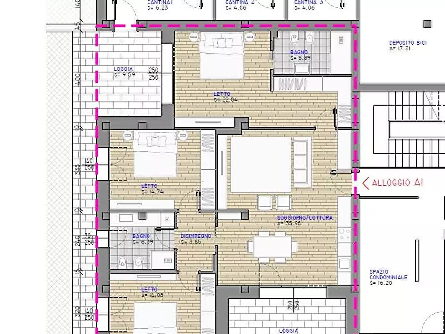 Immagine 24 di Appartamento in vendita  a Reggio Nell'emilia