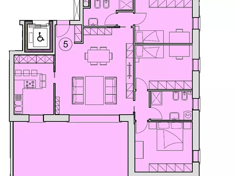 Immagine 28 di Appartamento in vendita  a Reggio Nell'emilia