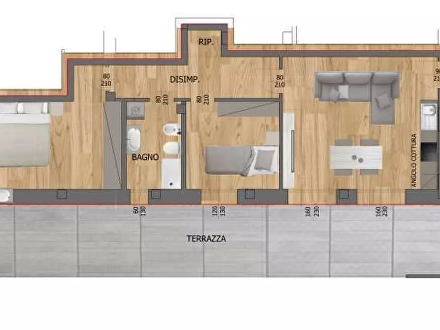 Immagine 7 di Appartamento in vendita  a Reggio Nell'emilia