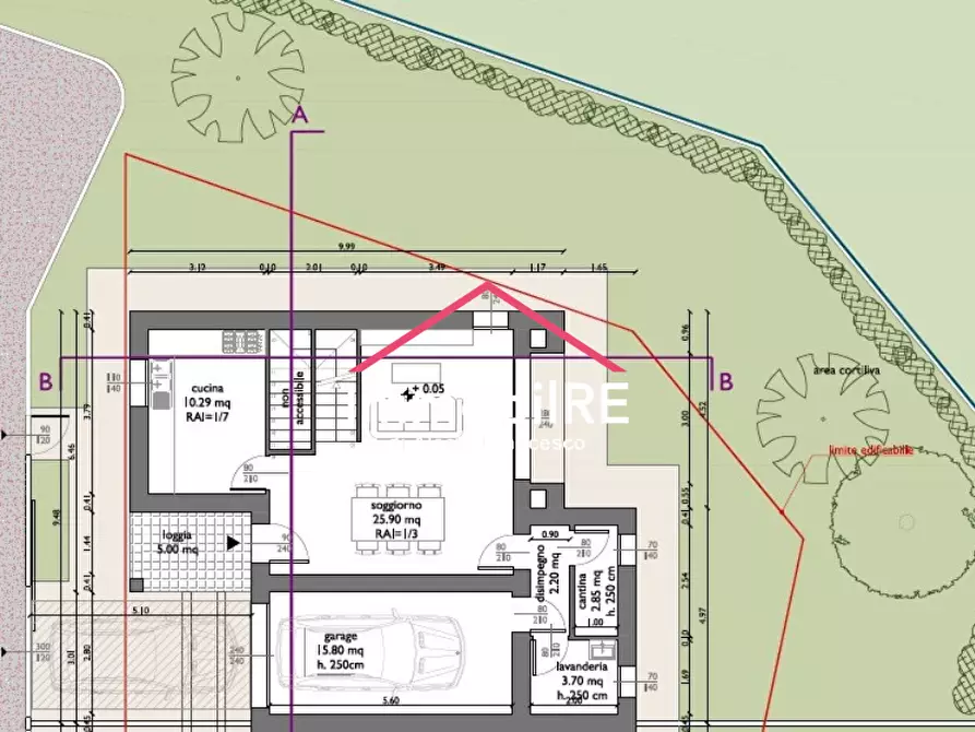 Immagine 2 di Casa bifamiliare in vendita  a Quattro Castella