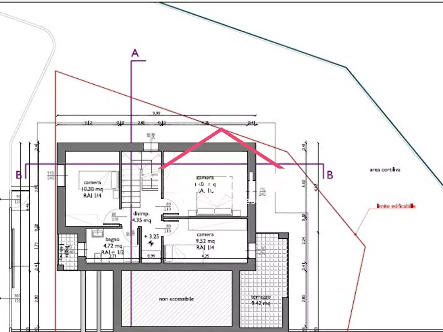 Immagine 3 di Casa bifamiliare in vendita  a Quattro Castella