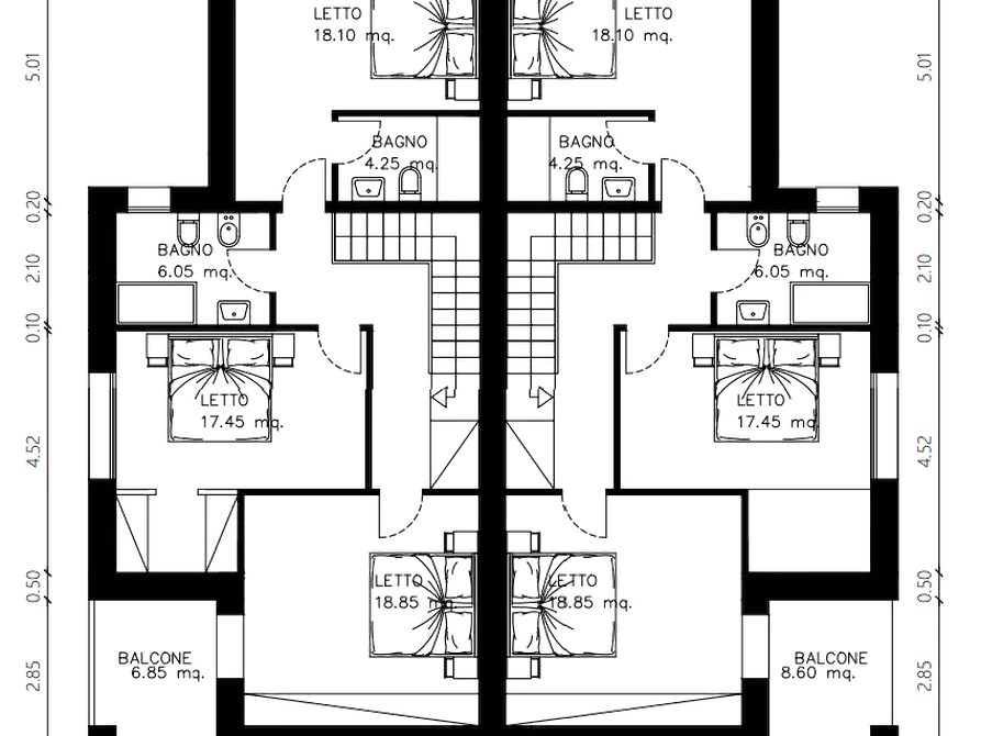 Immagine 15 di Casa bifamiliare in vendita  a Reggio Nell'emilia