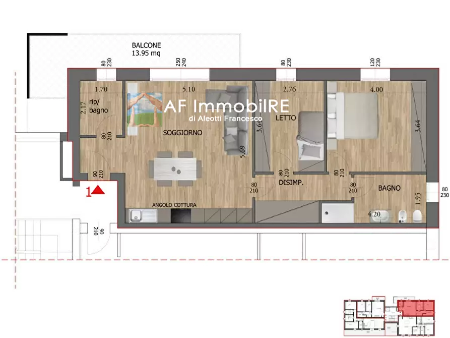 Immagine 8 di Appartamento in vendita  a Reggio Nell'emilia