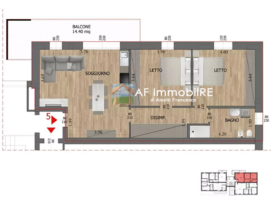 Immagine 9 di Appartamento in vendita  a Reggio Nell'emilia