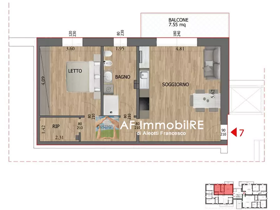 Immagine 10 di Appartamento in vendita  a Reggio Nell'emilia