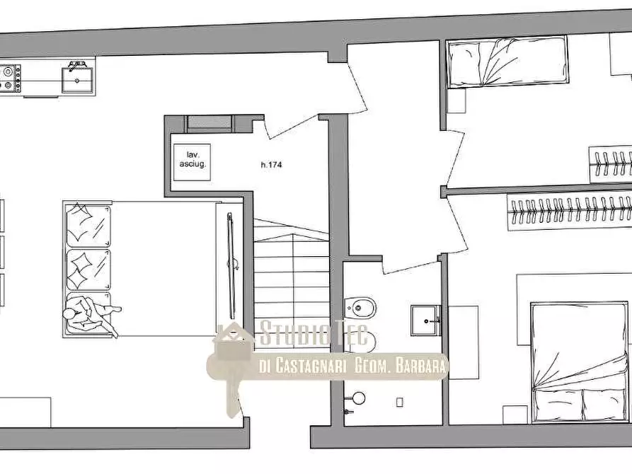 Immagine 2 di Appartamento in vendita  in via camillo cavuor  1 a Ravenna