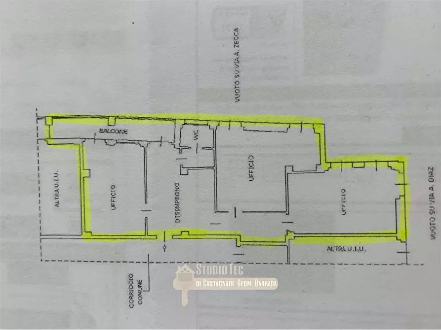 Immagine 2 di Ufficio in affitto  in via Diaz  1 a Ravenna