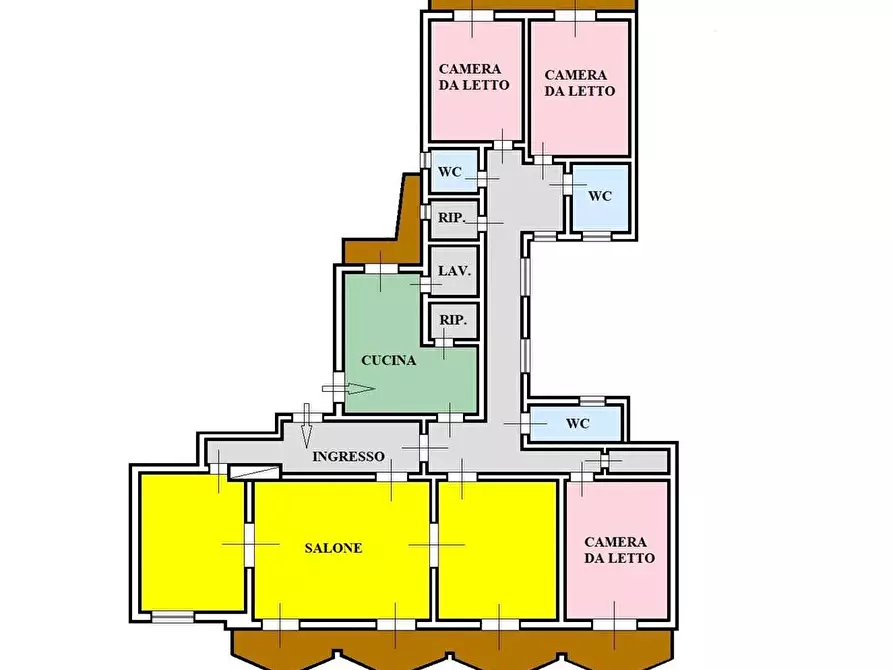 Immagine 32 di Appartamento in affitto  in Via Marchese Ugo 74 a Palermo