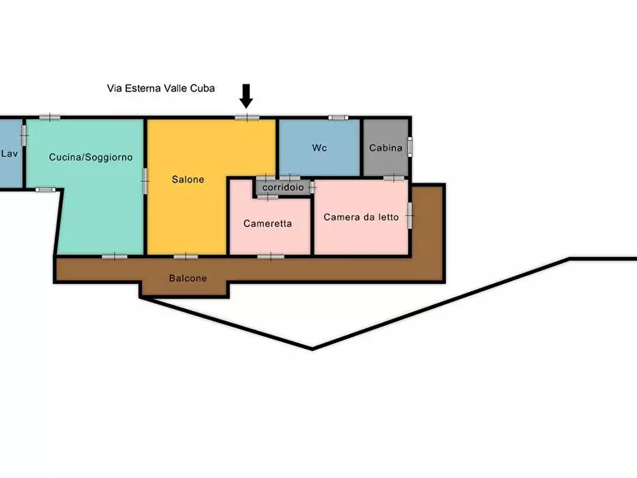 Immagine 42 di Porzione di villa in vendita  in Via Esterna Valle Cuba 34 a Monreale