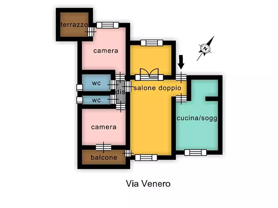 Immagine 39 di Appartamento in vendita  in Via Venero 120 a Monreale