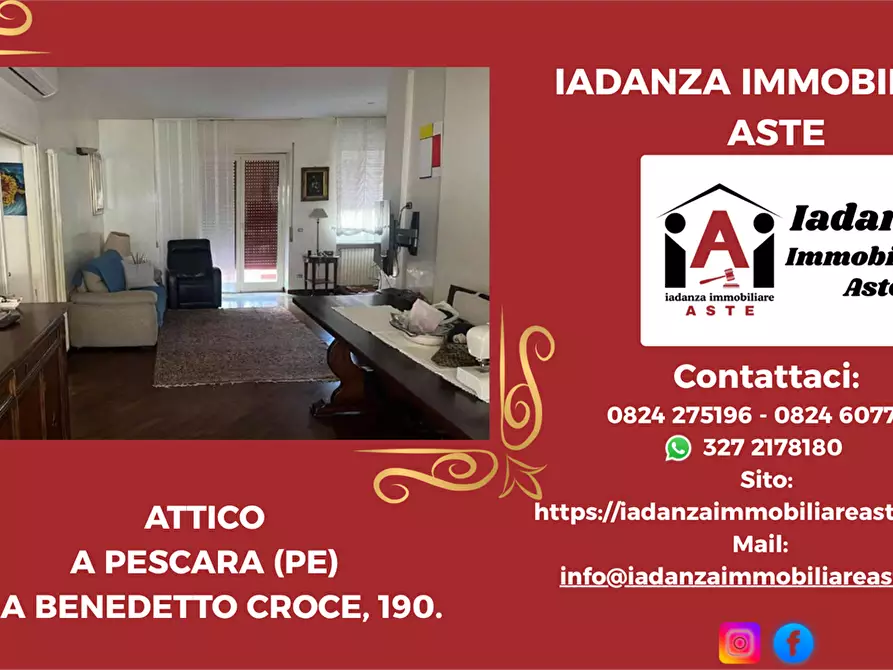 Immagine 1 di Attico in vendita  in Via Benedetto Croce 190 a Pescara