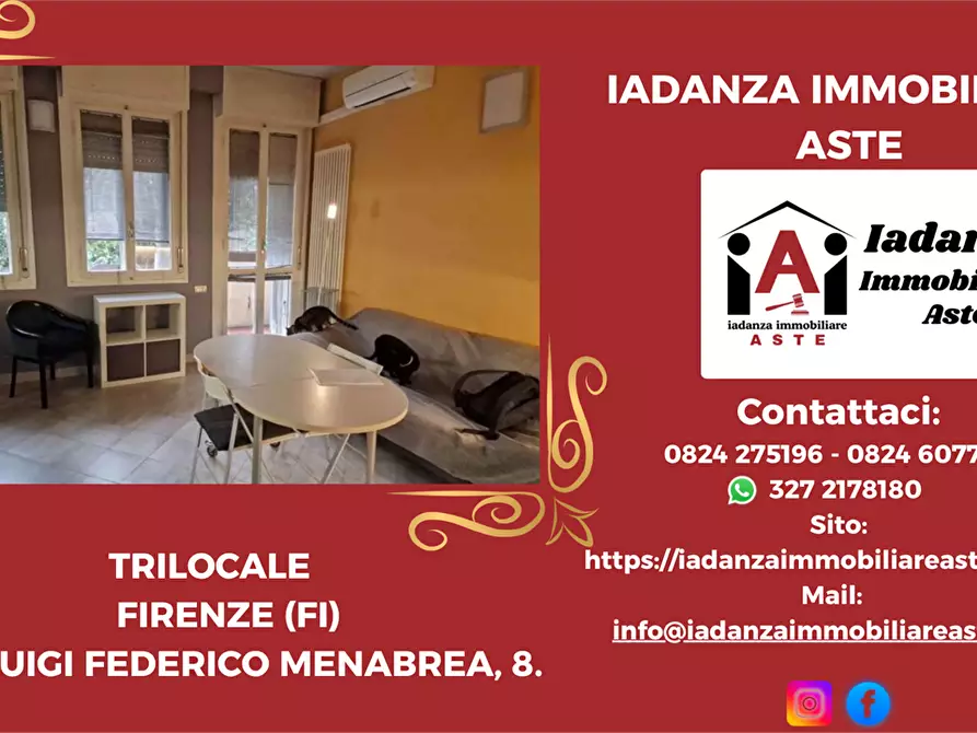 Immagine 1 di Trilocale in vendita  in LUIGI FEDERICO MENABREA 8 a Firenze