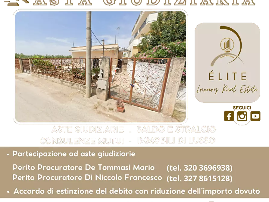 Immagine 1 di Villa in vendita  in Via Lagnone Santa Croce  281 a Andria