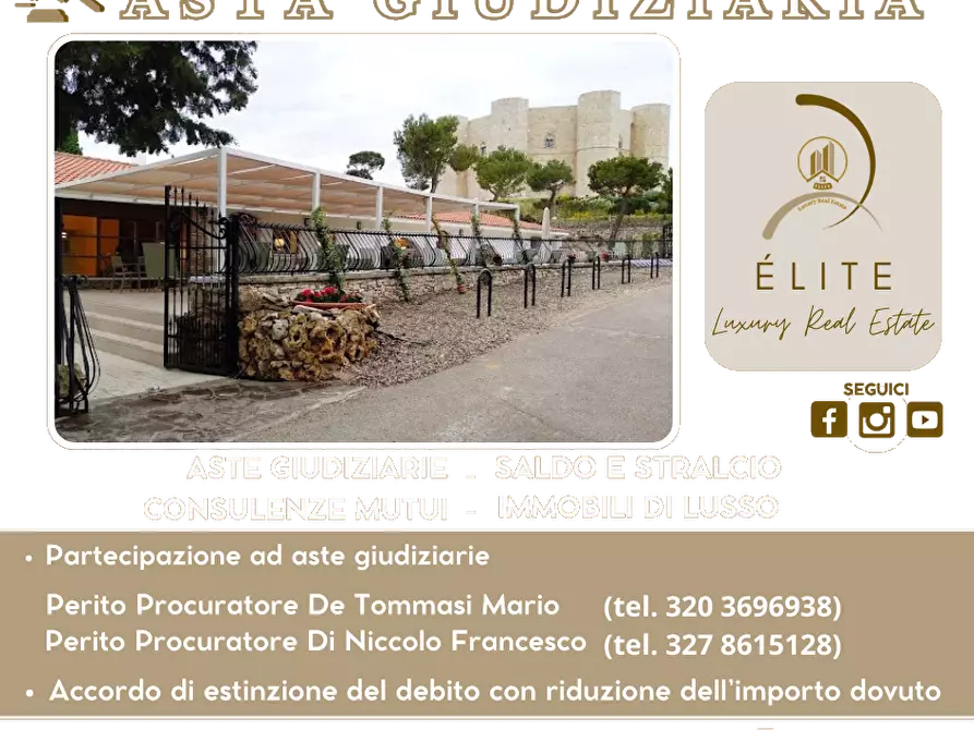 Immagine 1 di Negozio in vendita  in Strada statale 170 per castel del monte a Andria