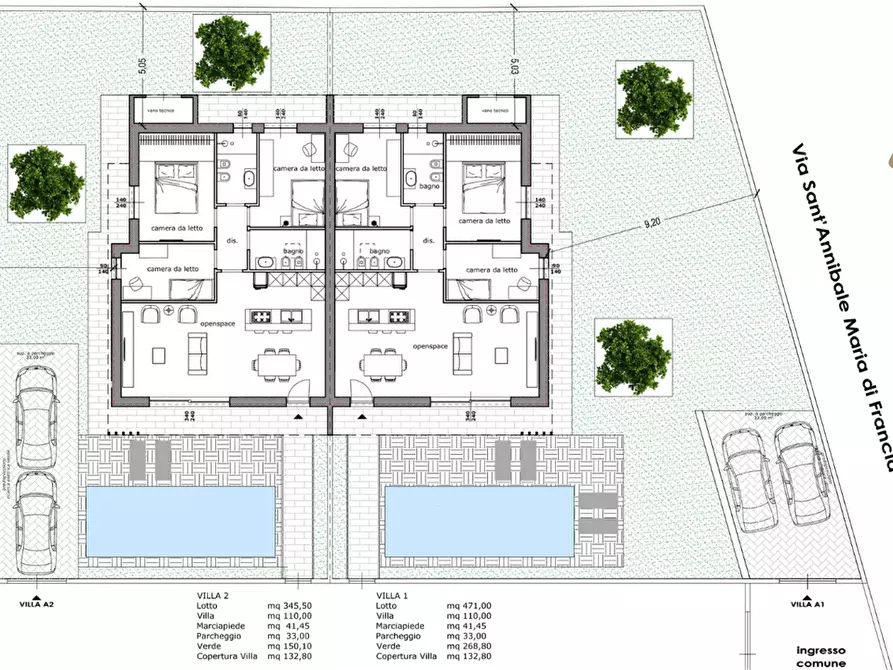 Immagine 14 di Villa in vendita  in Via Sant'Annibale Maria di Francia a Trani
