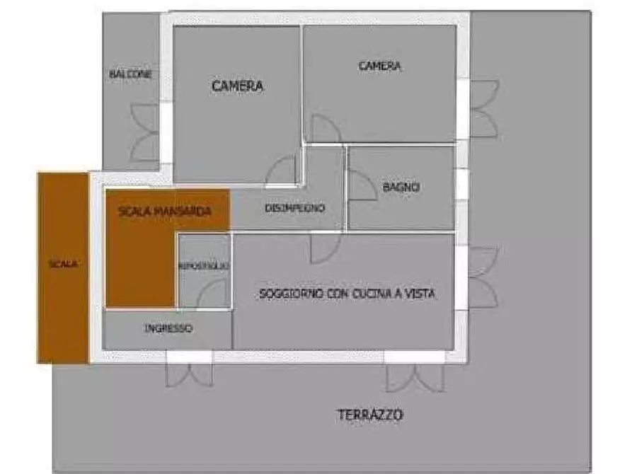 Immagine 87 di Quadrilocale in vendita  in Viale XXV aprile 10 a Rosta