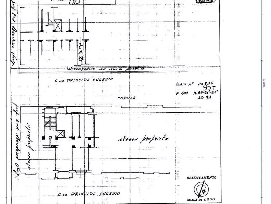 Immagine 25 di Quadrilocale in vendita  in Corso Principe Eugenio a Torino