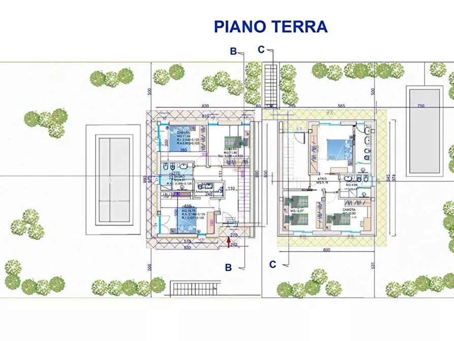 Immagine 16 di Porzione di casa in vendita  in Trevisago a Soiano Del Lago