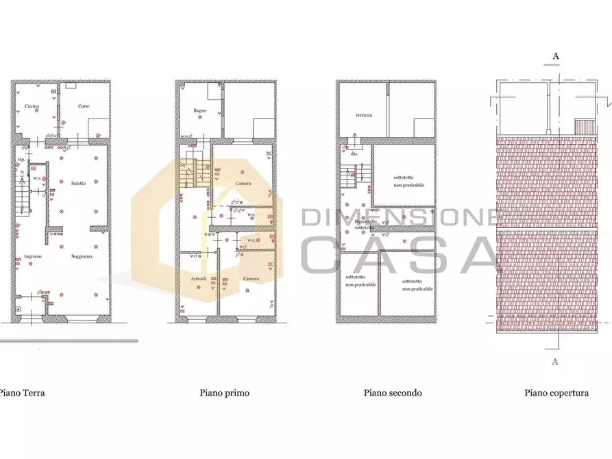 Immagine 45 di Villetta a schiera in vendita  in San Francesco 124 a Viareggio
