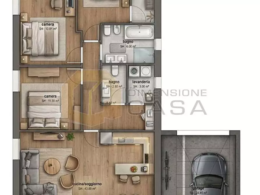 Immagine 14 di Villa in vendita  in via 25 aprile a Muscoline