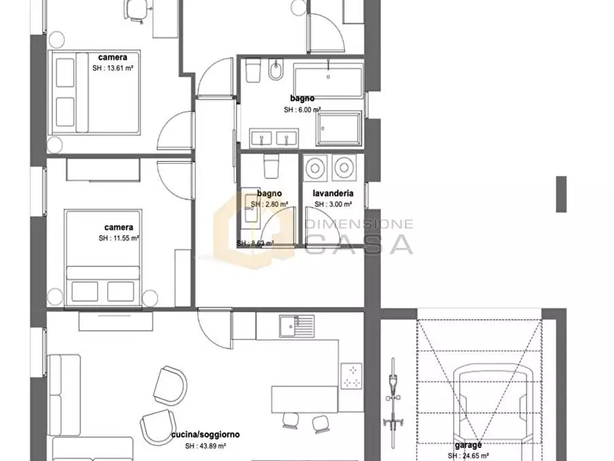 Immagine 15 di Villa in vendita  in via 25 aprile a Muscoline