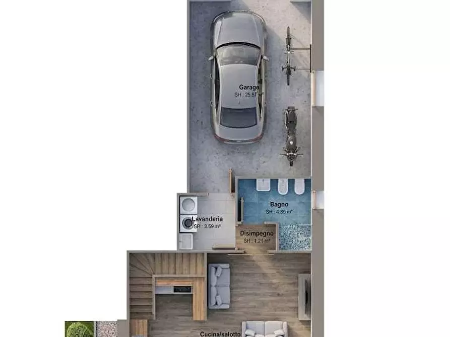 Immagine 15 di Casa bifamiliare in vendita  in via 25 aprile a Muscoline