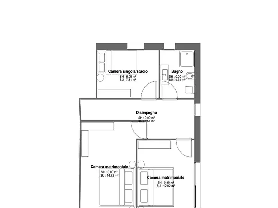 Immagine 16 di Casa bifamiliare in vendita  in via 25 aprile a Muscoline