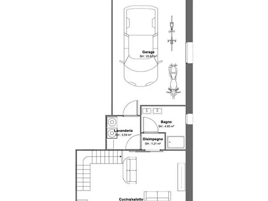 Immagine 17 di Casa bifamiliare in vendita  in via 25 aprile a Muscoline