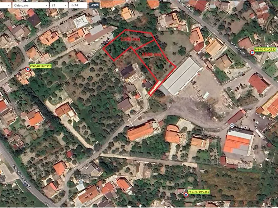 Immagine 1 di Terreno edificabile in vendita  in FIUME BUSENTO a Catanzaro