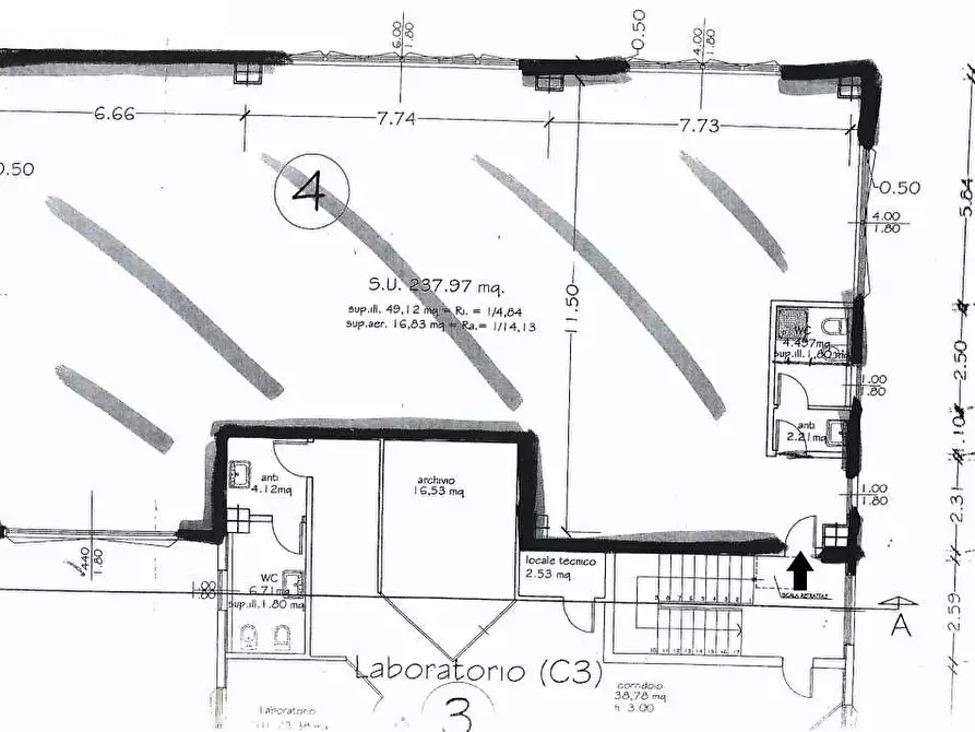Immagine 13 di Ufficio in affitto  a Modena