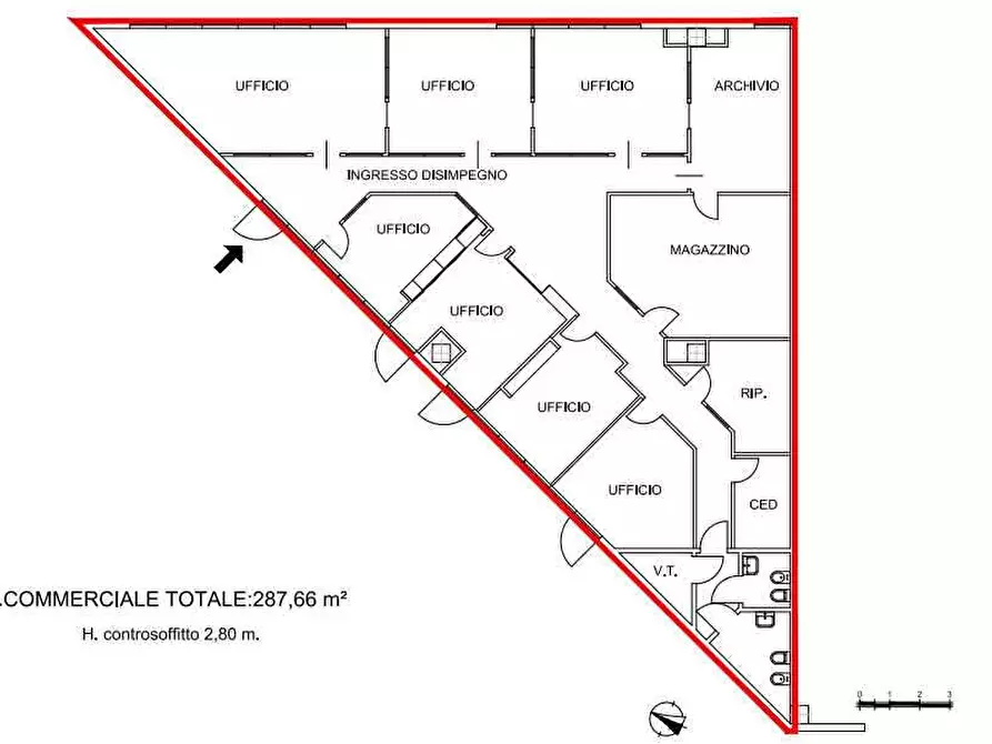 Immagine 1 di Ufficio in affitto  in Viale Virgilio  a Modena