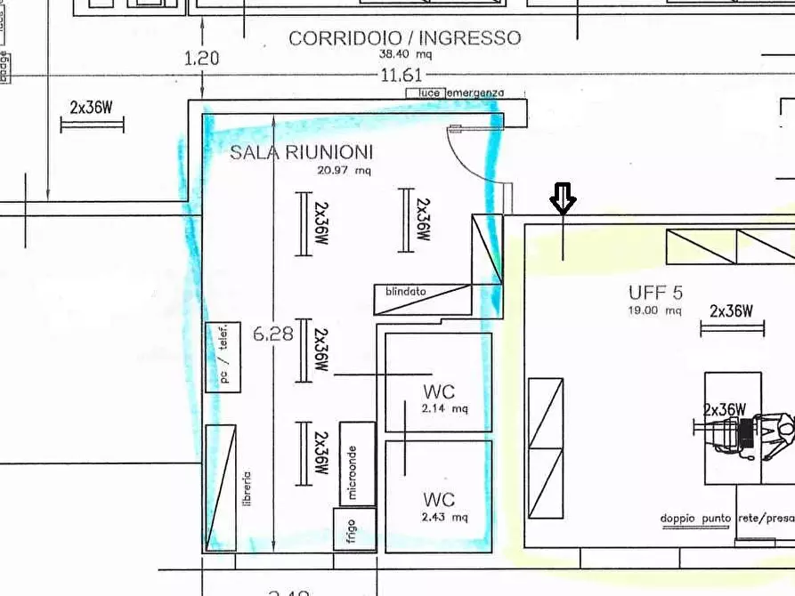 Immagine 7 di Ufficio in affitto  in Via Poletti a Modena