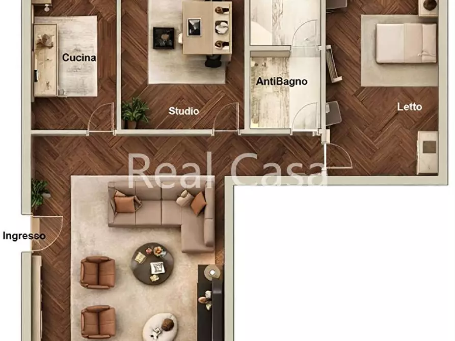 Immagine 18 di Trilocale in vendita  in via baccelli a Modena