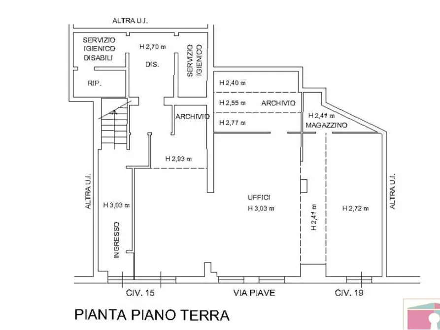 Immagine 3 di Ufficio in vendita  in Via Piave  a Modena