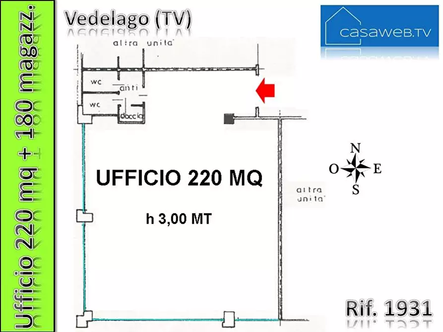 Immagine 2 di Ufficio in vendita  in Via dell'Artigianato a Vedelago